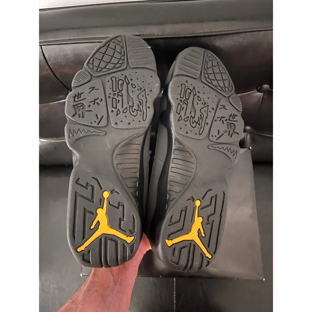 Jordan 9 Retro‎ Dark Charcoal University Gold